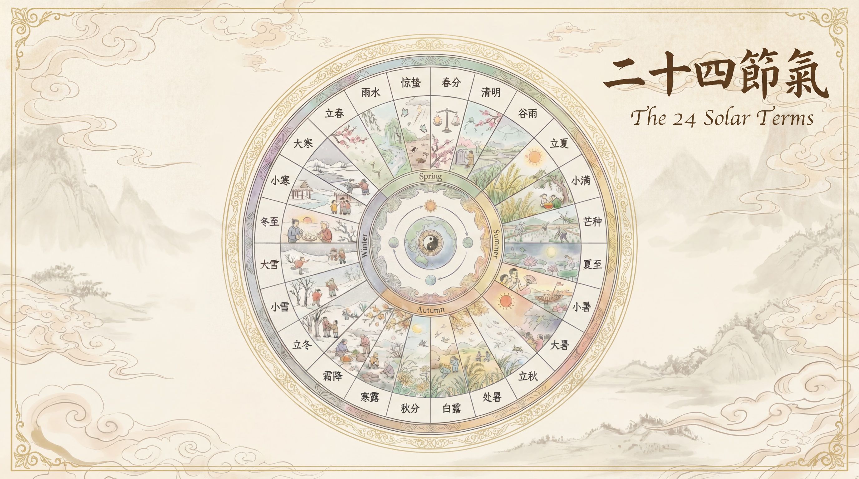 The 24 Solar Terms (二十四節氣) of the Chinese Calendar